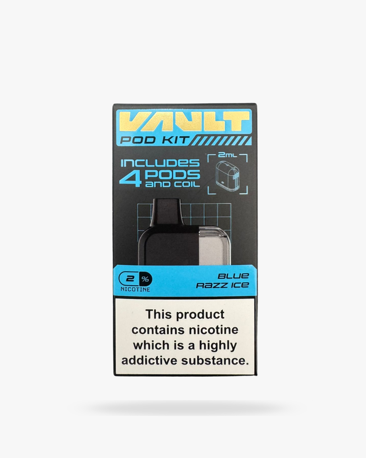 Vault Bar 10K Prefilled Pod Kit Blue Razz Ice