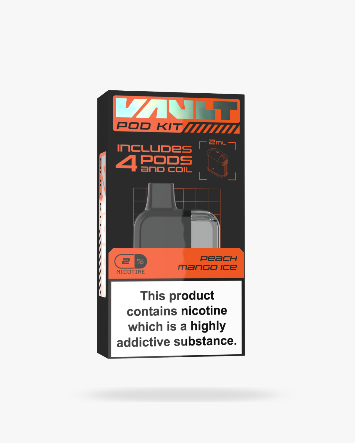 Vault Bar 10K Prefilled Pods Peach Mango Ice