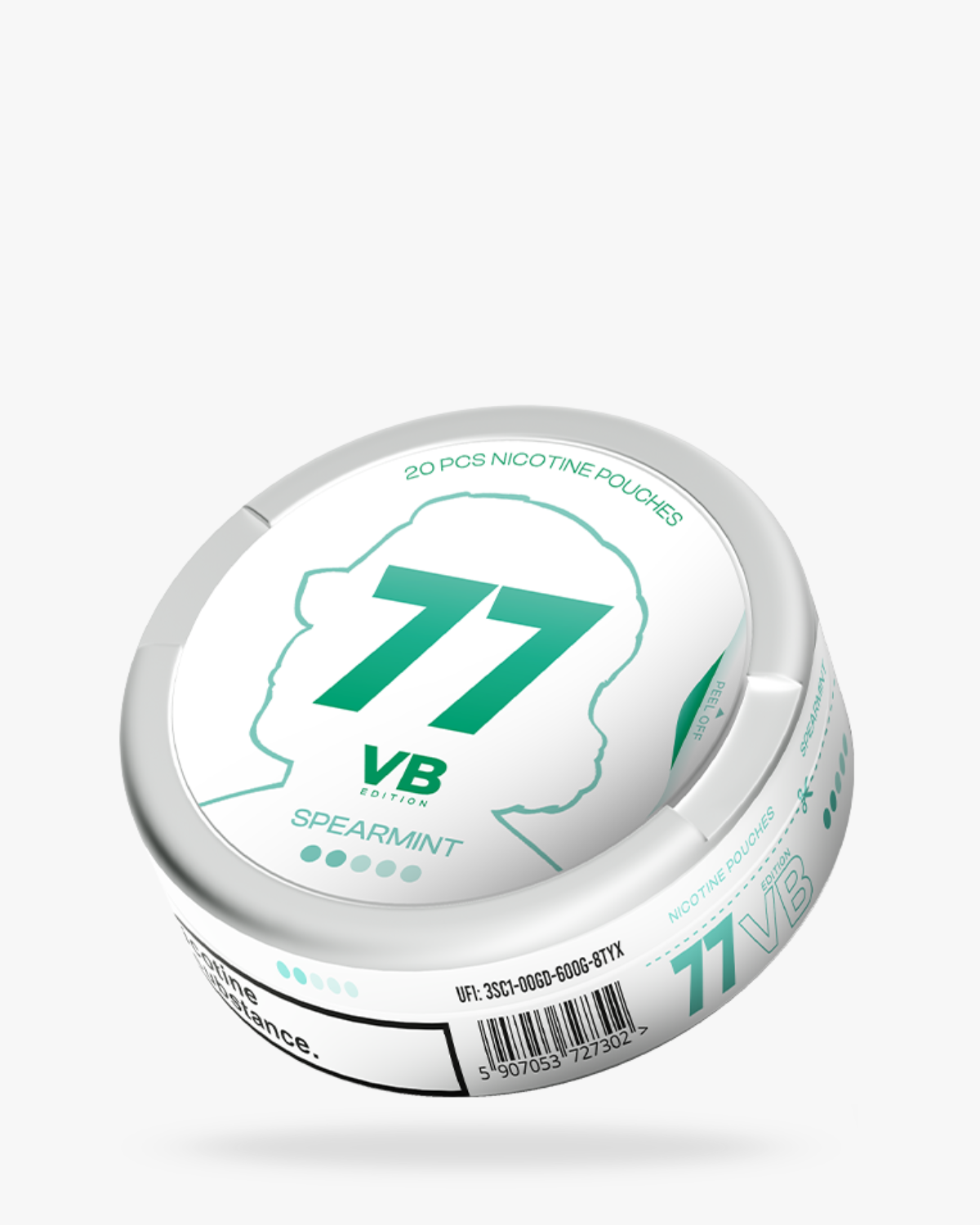 77 VB Edition Spearmint Nicotine Pouches