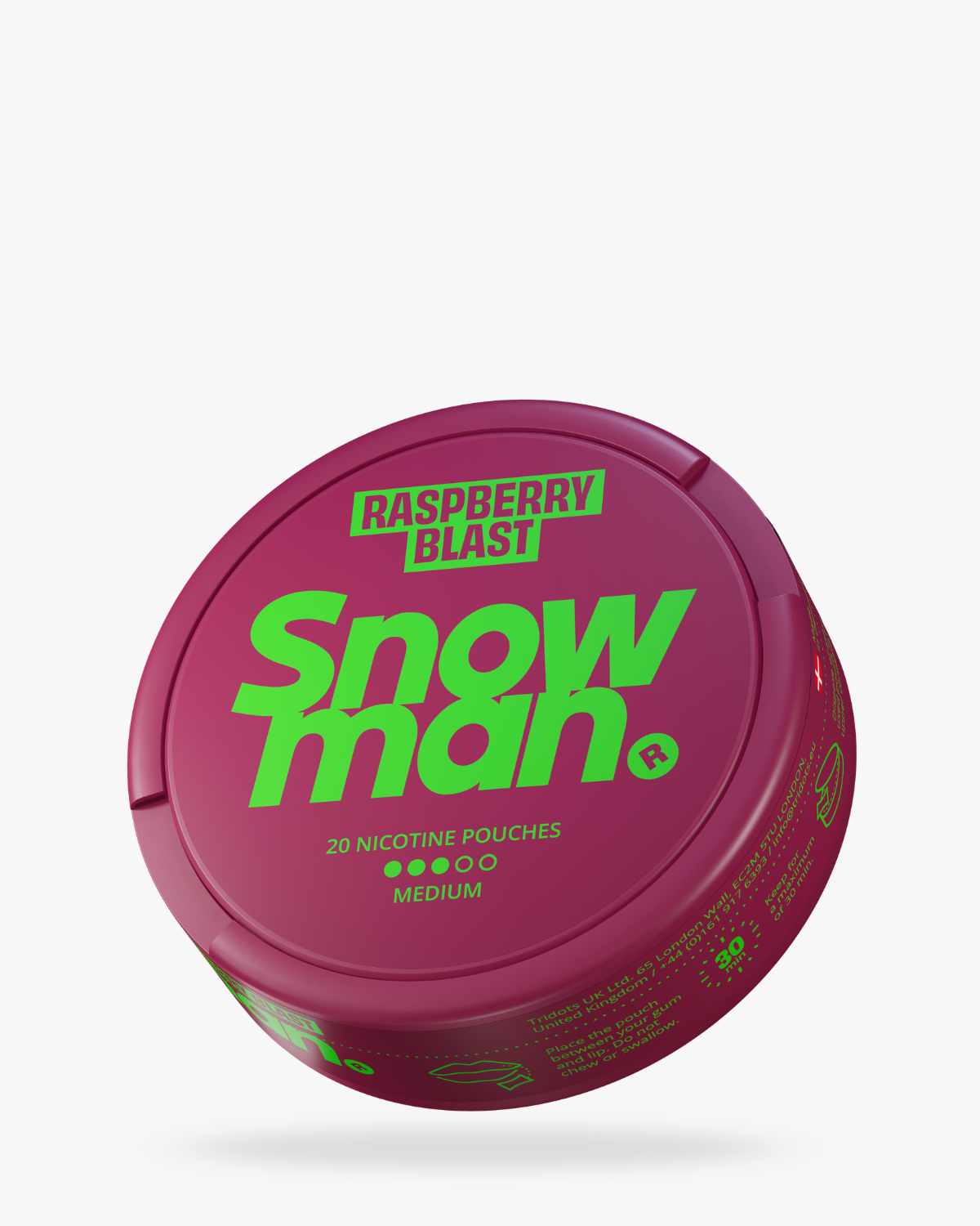 Snowman Raspberry Blast Nicotine Pouches