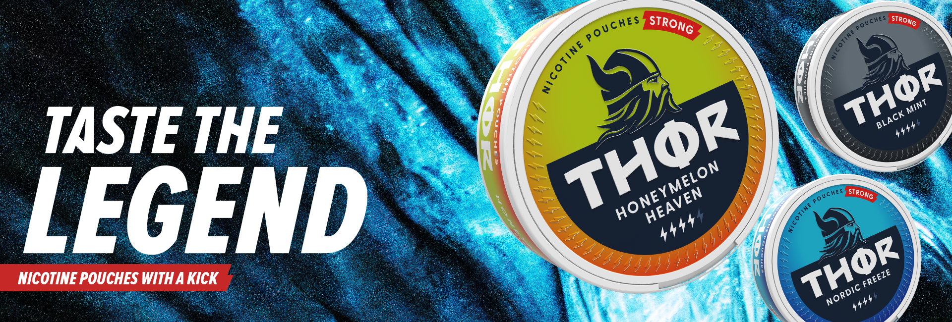 Taste the legend Nicotine Pouches with a kick