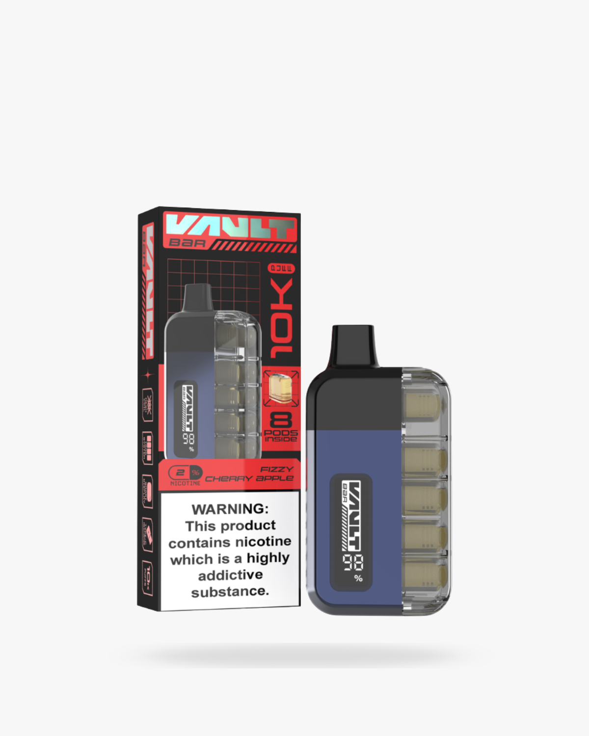 Vault Bar 10K Prefilled Pod Kit Fizzy Cherry Apple