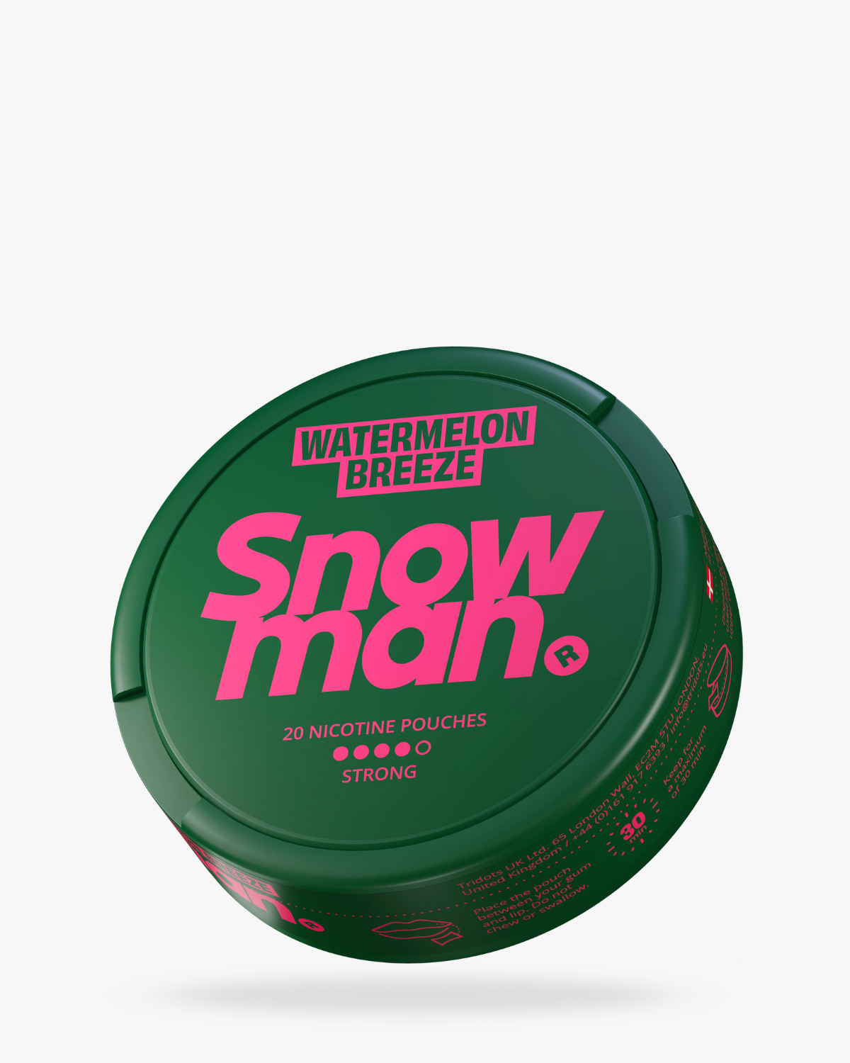 Snowman Watermelon Breeze Nicotine Pouch – juicy watermelon flavour with cooling finish.