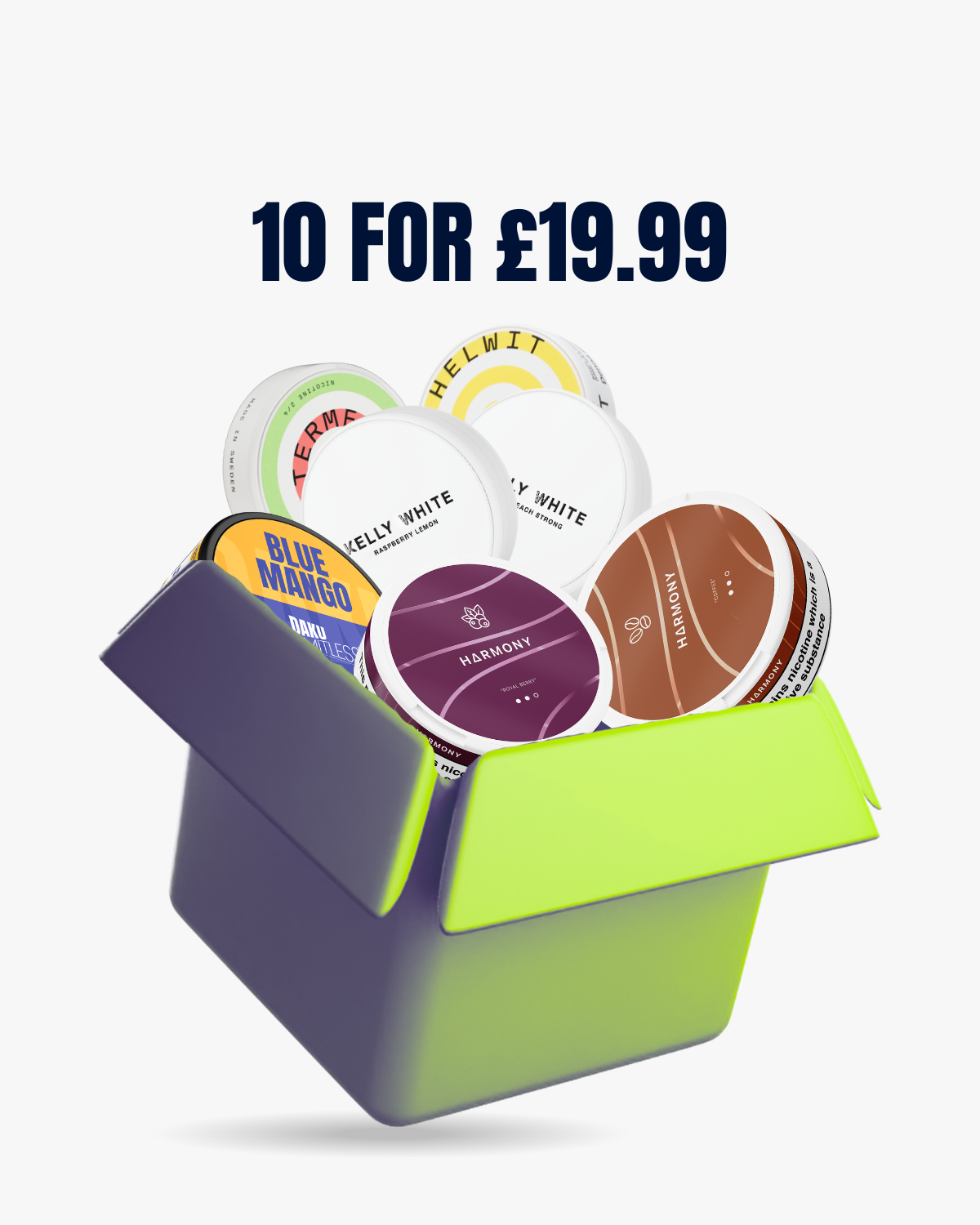 10 Can Nicotine Pouch Bundle for £19.99